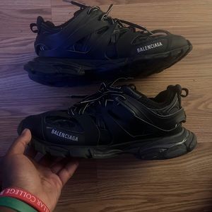 Black Balenciaga Tracks Size 12